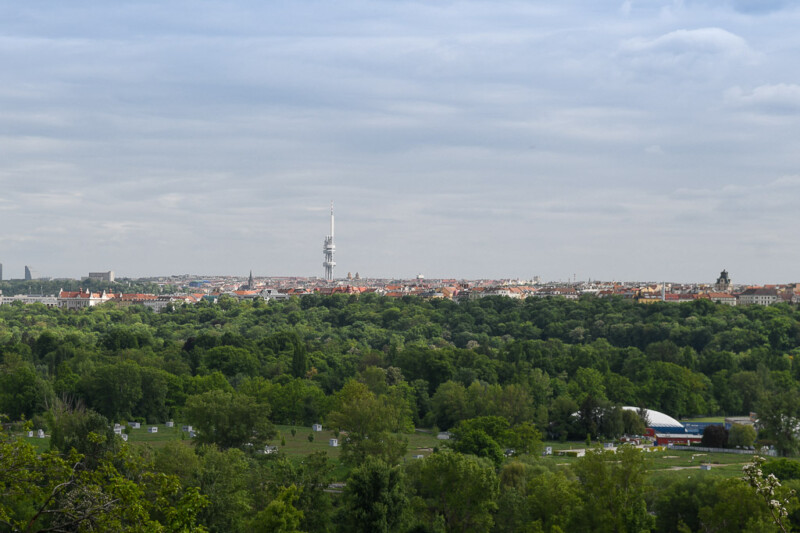 Blick vom Zoo über Prag