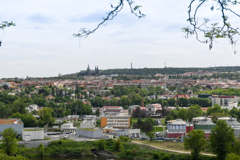 Blick auf die Stadt vom oberen Zoo